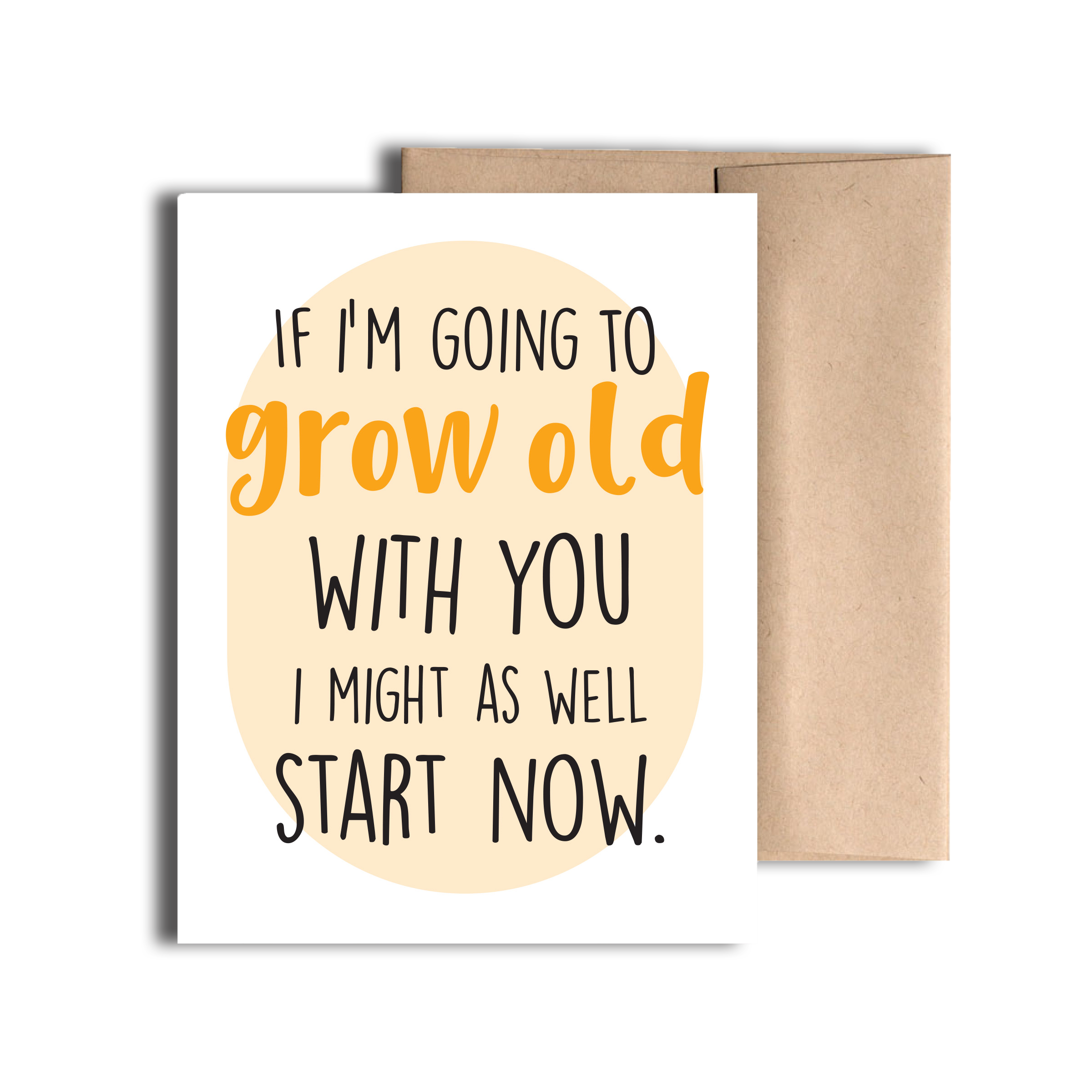 REMOVED BRAND - Wholesale Birthday Card - Grow Old Greeting Card0
