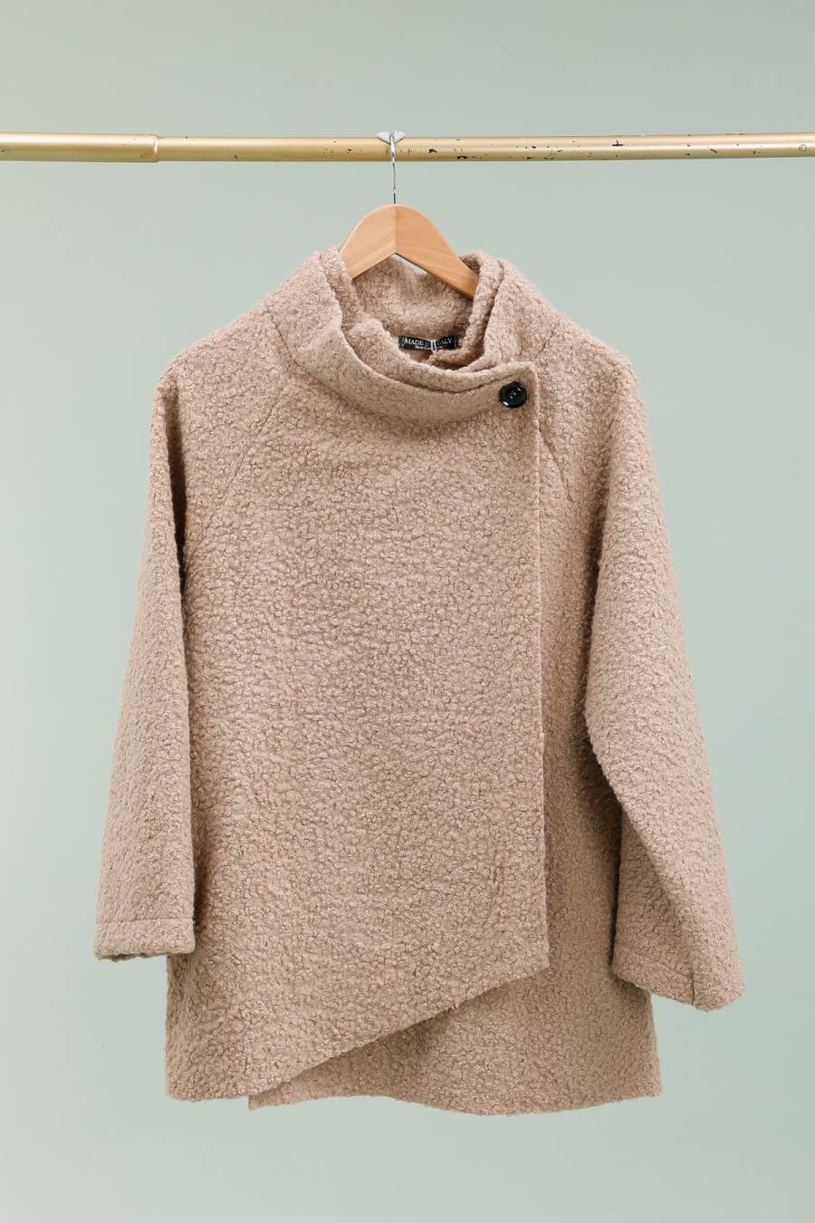 la maison des fibres naturelles – Großhandel College-/Baseballjacke – Damen – Kimono-Stil Jacke 09517 90% Polyester 10% Wolle9