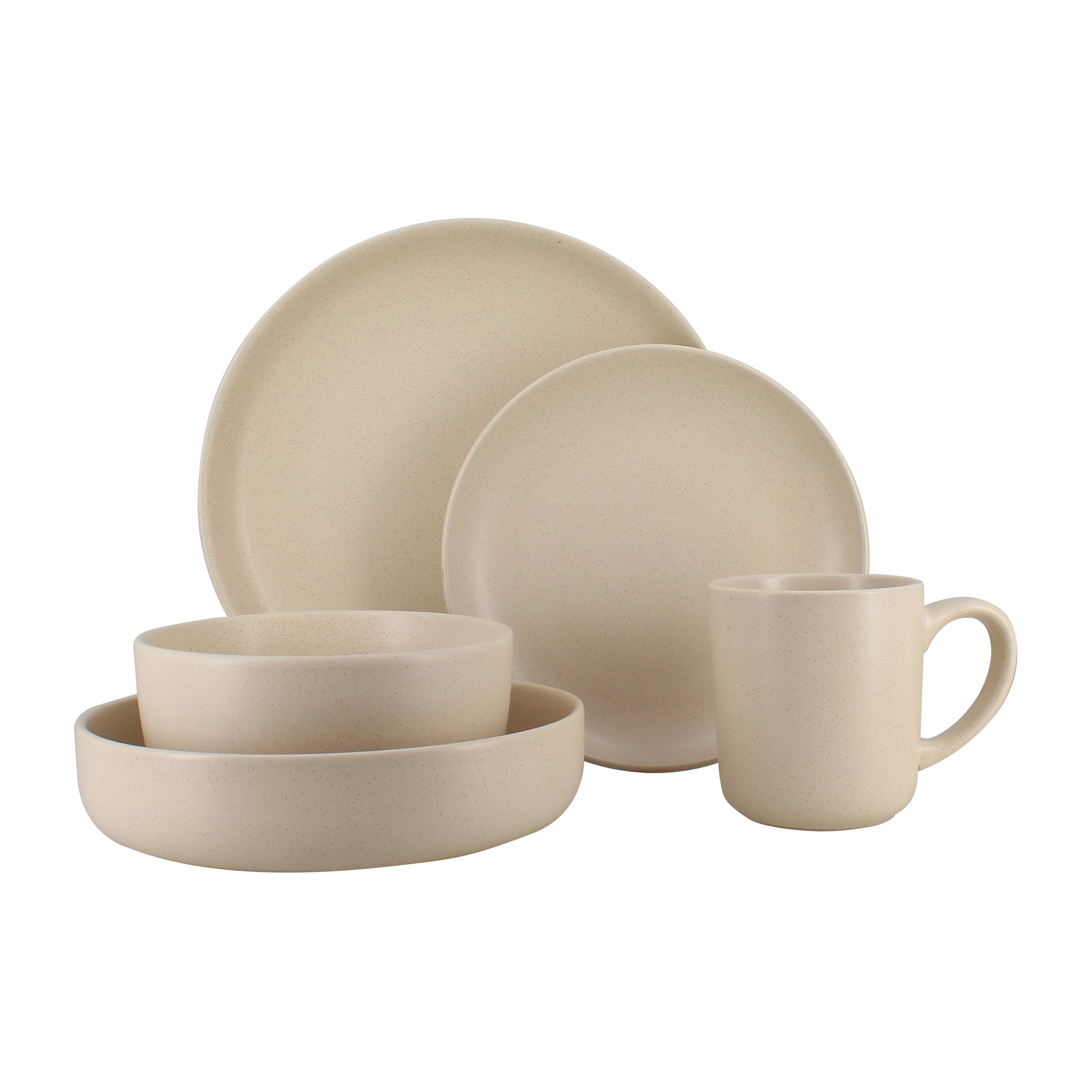 Novastyl - Wholesale Dinner Plate - Arita coupe plate 15cm in beige stoneware4