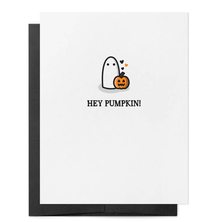 Hej Græskar | Heksagtig Uhyggelig Sødt Halloween Efterårskærlighedskort for engroshandel hos That Queer Card Co