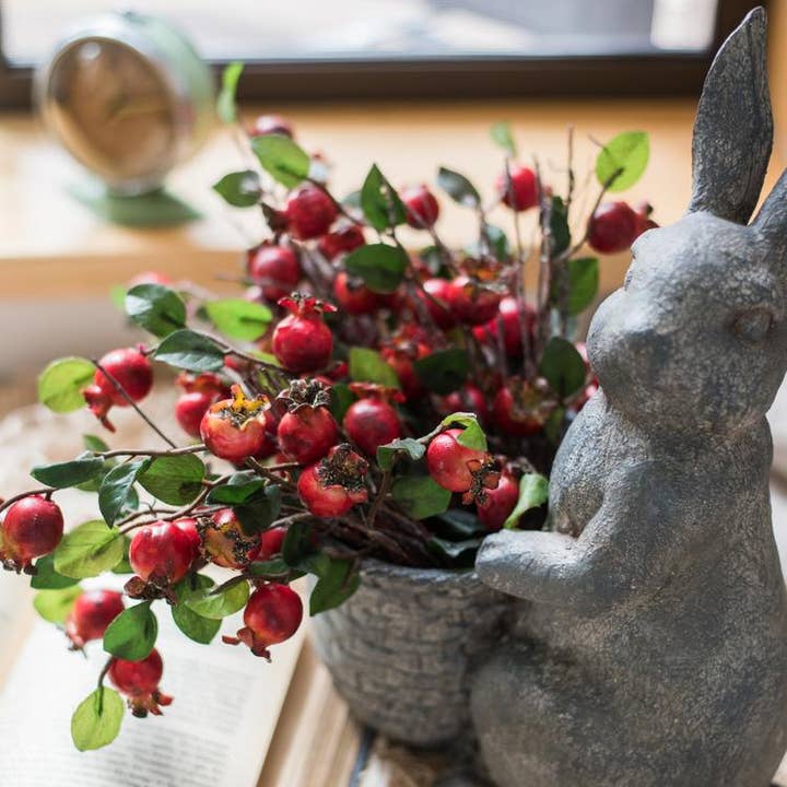 Rustic Reach - Wholesale Artificial Plant - Artificial Fruit Pomegranate Fruit Bouquet 12" Tall2