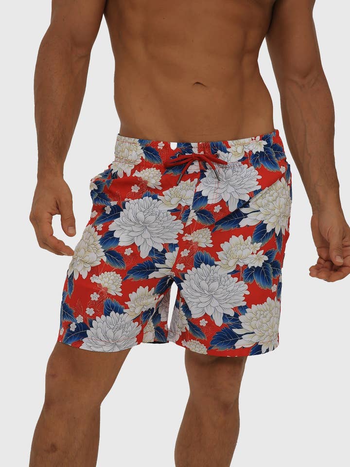 Spring Blossom Swim Shorts for wholesale by Coast Clothing Co