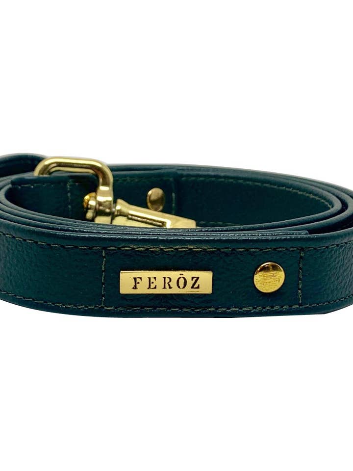 Pine Green hondenriem voor wholesale door Feroz - Urban Pet Fashion