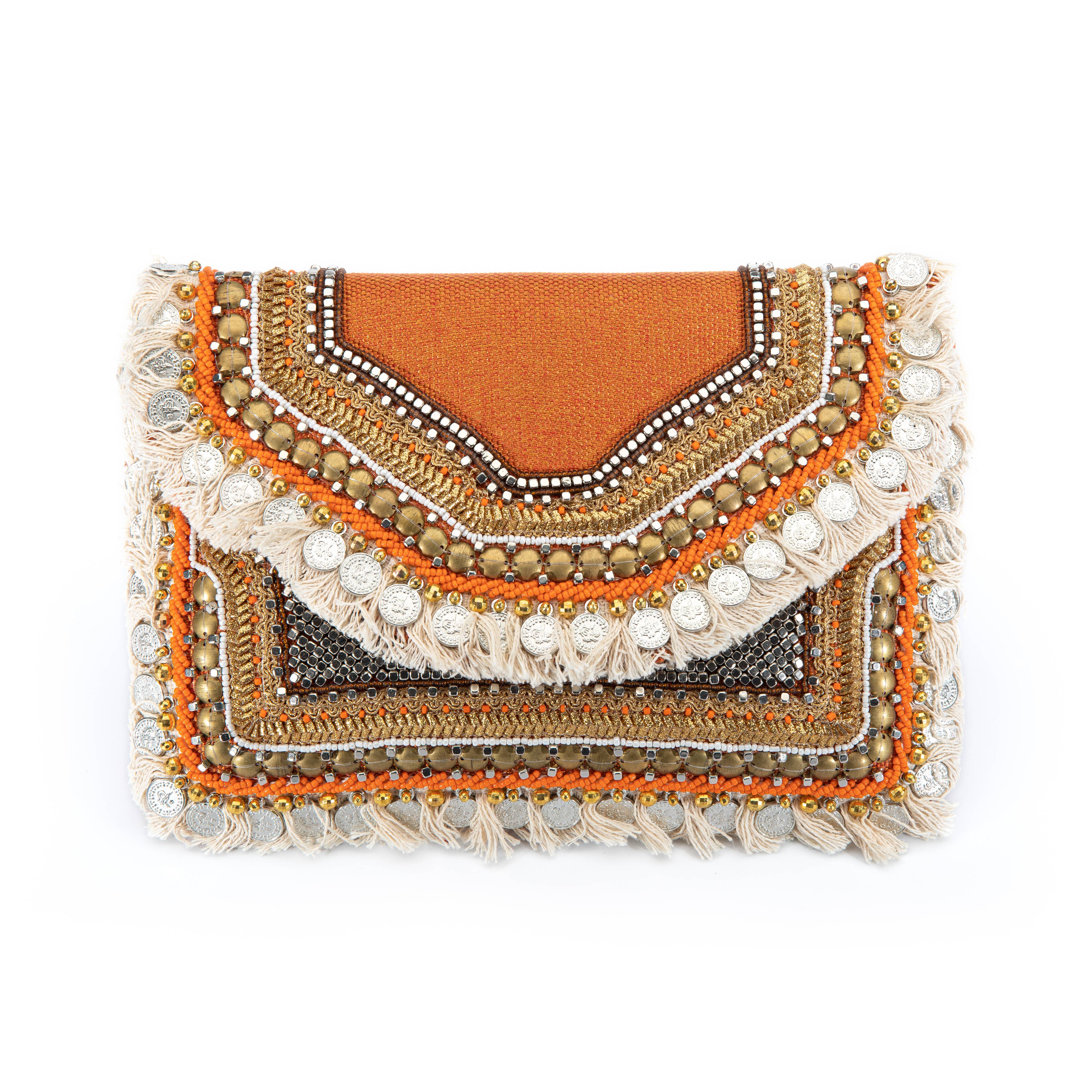 Samser Designs – Großhandel Clutch – Damen – Lina Gorgeous Fringe Clutchtasche für Damen5