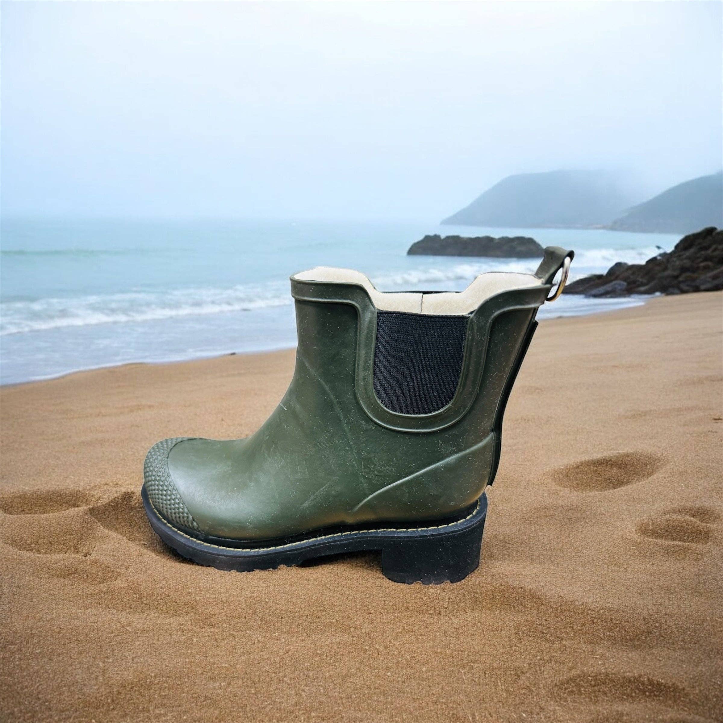 Ilse Jacobsen Women's Rubber Boots High Heel Low RUB47 In Army Manufacturer Number: Rub47 410 Army (Last Pieces) for wholesale on Faire3