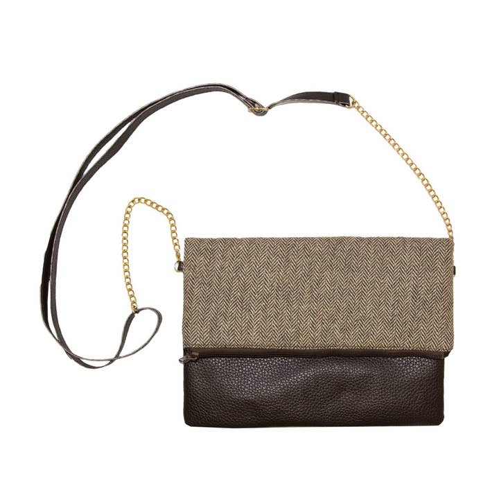 Herringbone Midtown Crossbody for wholesale by Mainstreet Collection