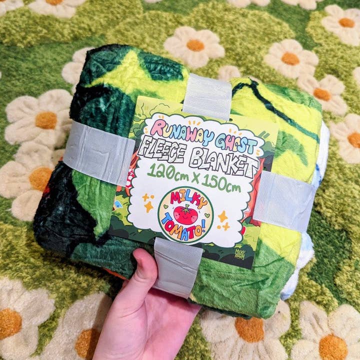 Runaway Ghost Throw Blanket for wholesale by Milky Tomato