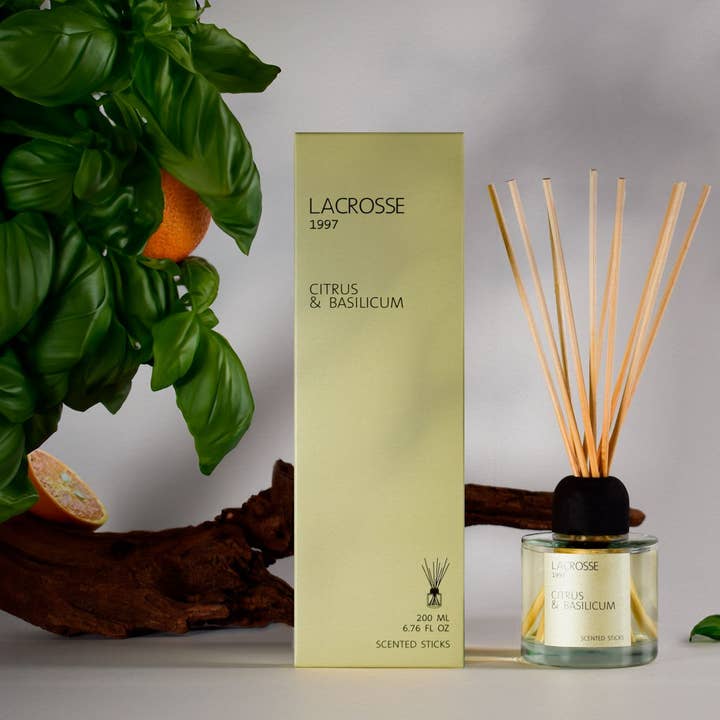 LACROSSE doftpinnar Citrus & Basilicum för wholesale av SEVENREEDS
