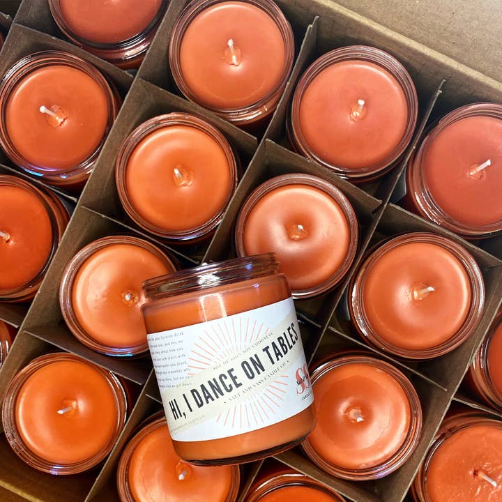 Hi, I Dance On Tables for wholesale by Salt and Sass Candle Co