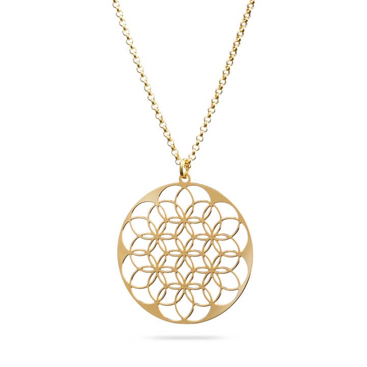 Kette "Flower of Life" | vergoldet für den Großhandel von KOSAE