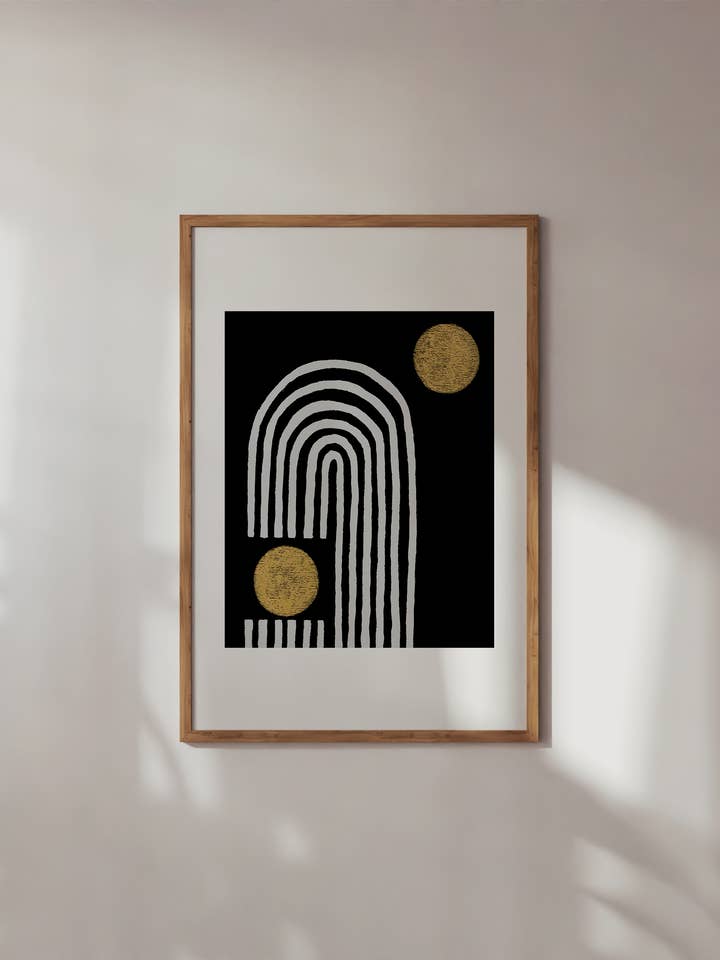 BLACK RAINBOW ART PRINT for wholesale by PAR KER made