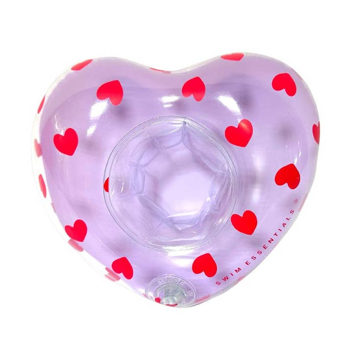 Swim Essentials | Lila Opblaasbare Bekerhouder Hart for wholesale by Swim Essentials