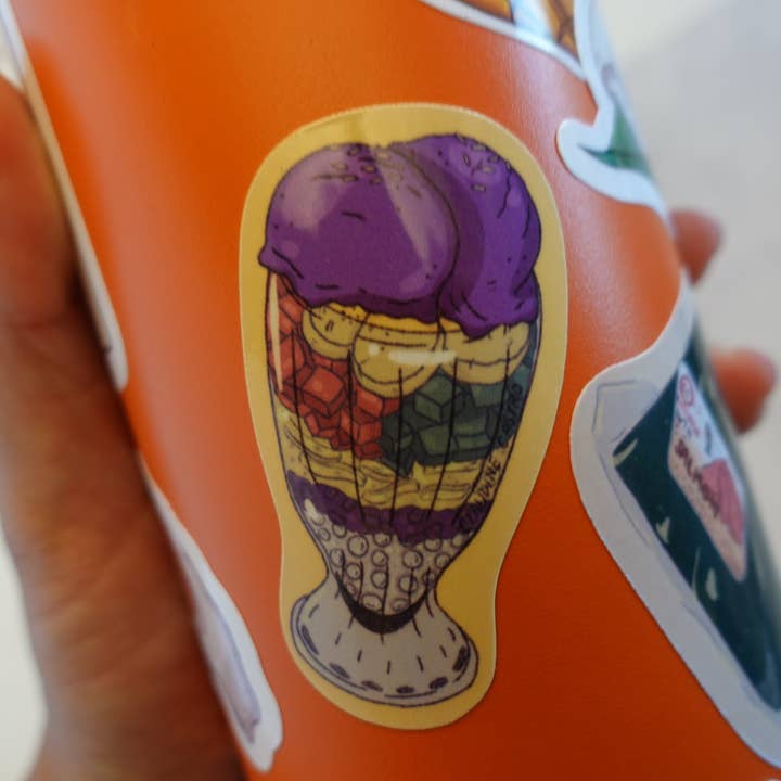 Claudine Castro Art - Wholesale Sticker - Halo Halo Sticker, Filipino Dessert Art