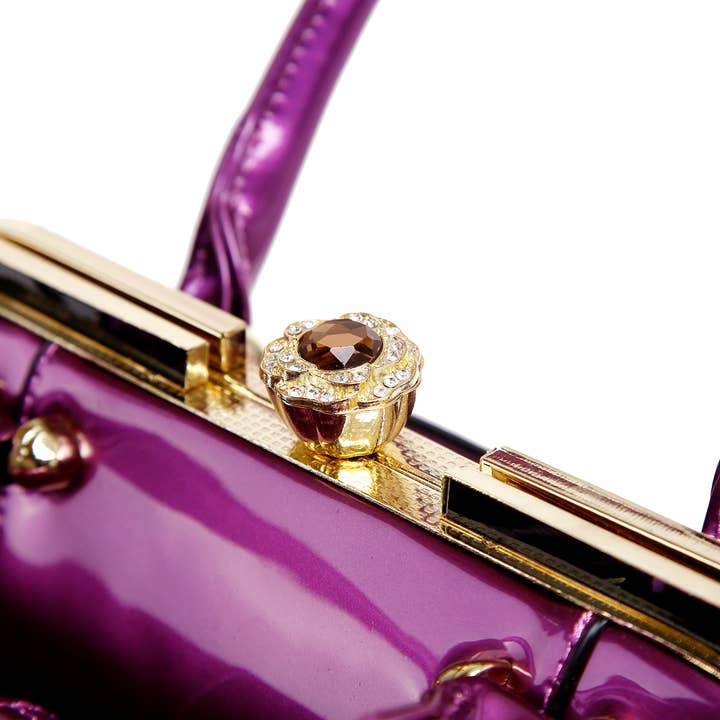Brangio (Italy) Company Inc. - Wholesale Top Handle Bag - Women's - Brangio Italy Luxurious Patent Leather Handbag
