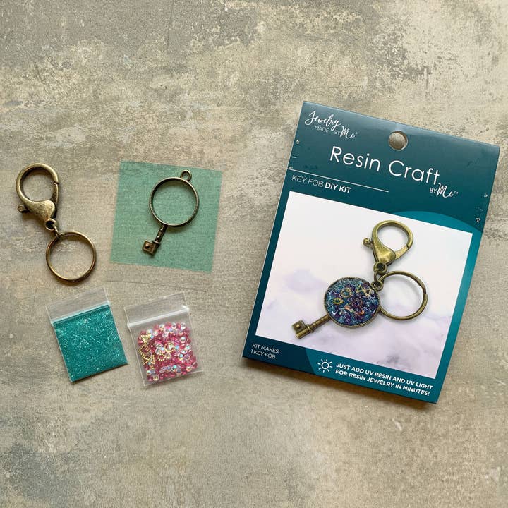 Jewelry Made by Me - Wholesale DIY Craft Kit - Key Fob UV Resin DIY Kit1