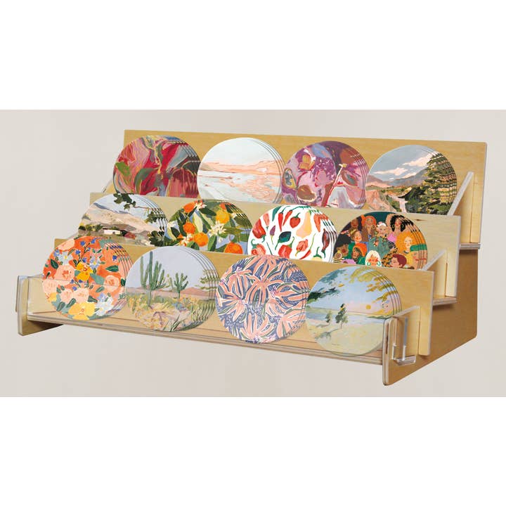 Seedlings - Wholesale Retailer Display - Paper & Novelty - Seedlings COASTER BAR Wooden Display