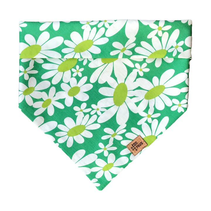 Bandana Retro Margaritas Verde para venta al por mayor de ECO4PAWS