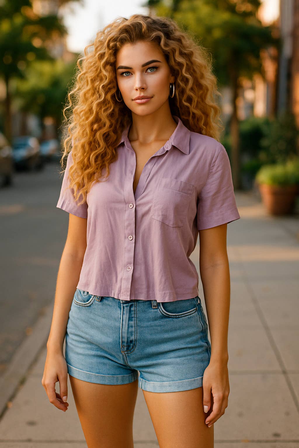 A Woman we Love - Wholesale Button Down Shirt - Women's - Pack of 20 Spring-Summer Blouses – Ultra-Lightweight Fabric 19