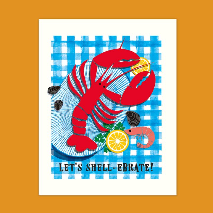 Kitchen Art, impresión de alta calidad «Seafood» de 21 x 25 cm para venta al por mayor de littl'pix