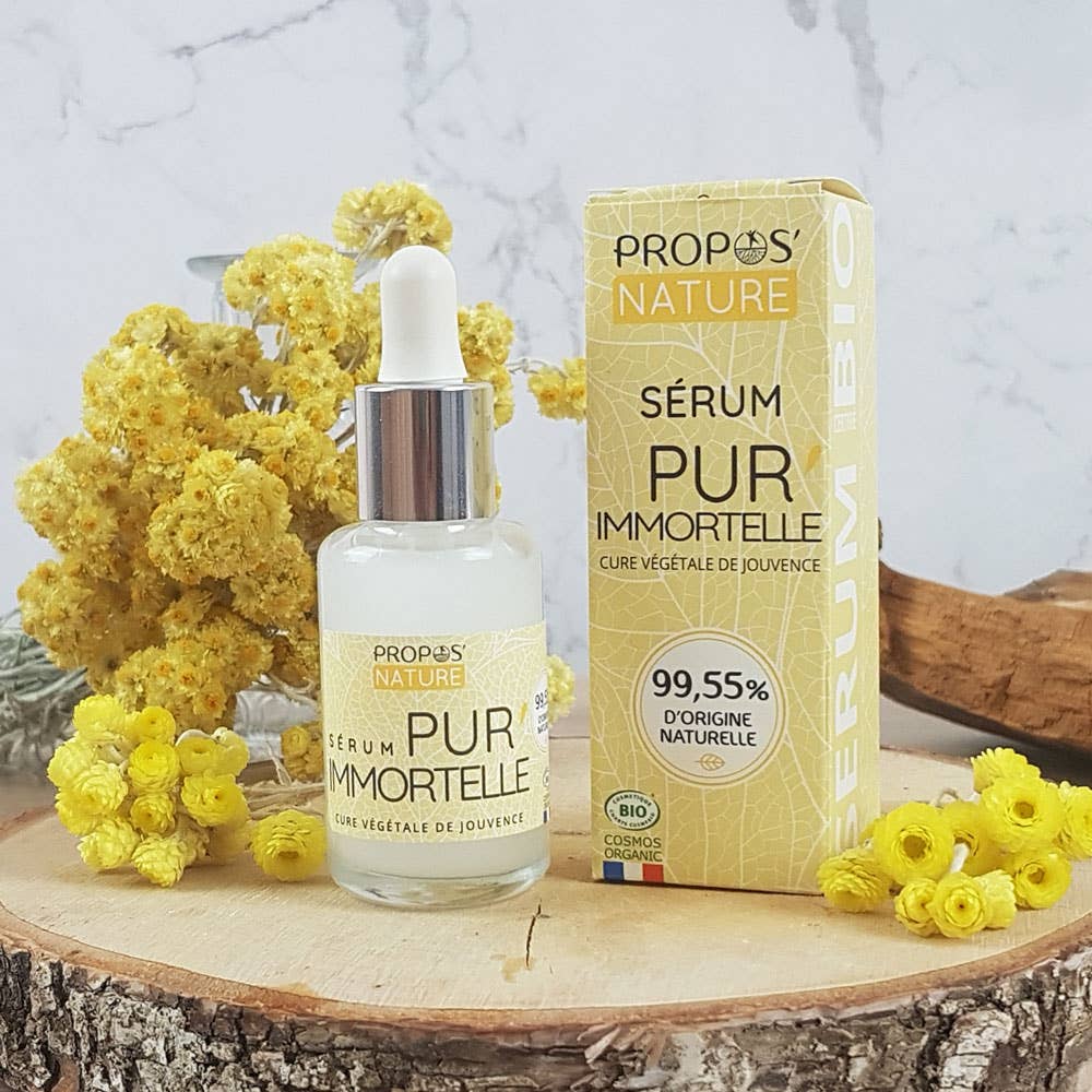 Propos'Nature - Vendita all'ingrosso Sieri/creme concentrate per il viso - Siero Bio Anti-età Pur'immortelle - Acido Ialuronico - 30ml