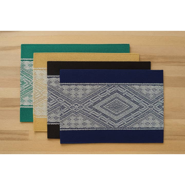 Fennco Styles - Wholesale Placemat - Woven Diamond Pattern Cotton Blend Placemat - 5 Colors 9