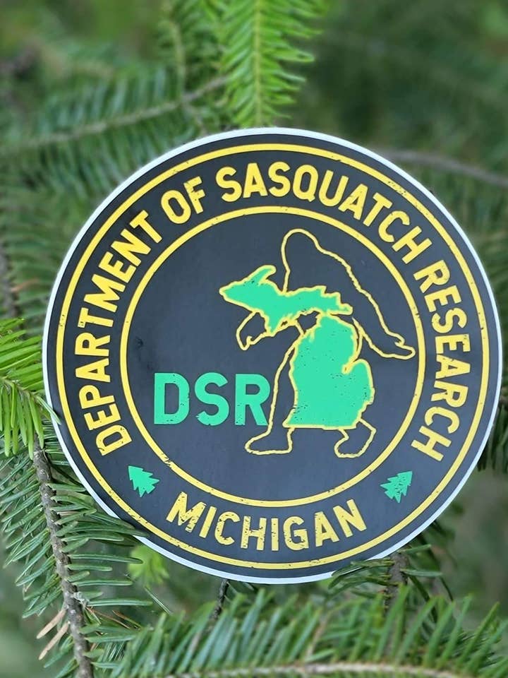 DSR Department of Sasquatch Research Sticker for wholesale by Idea Farm LLC
