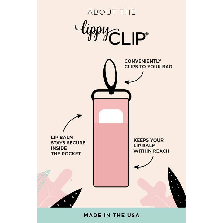 LippyClip Lip Balm Holder - Wholesale Lip Balm Case/Holder - Gold Dots on Light Pink LippyClip® Lip Balm Holder