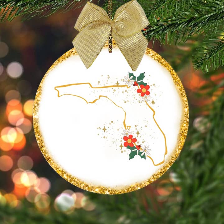 florida state keepsake ornament for wholesale by on the Bayou
