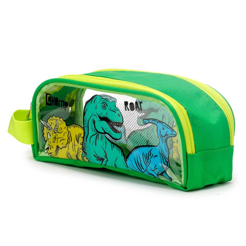 Puckator Ltd – wholesale Pencil case/pouch – Dinosauria Clear Window Pencil Case3