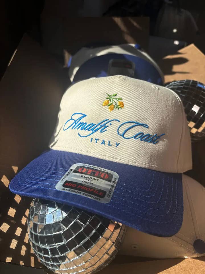 Amalfi Coast Trucker for wholesale by Simple & Stellar