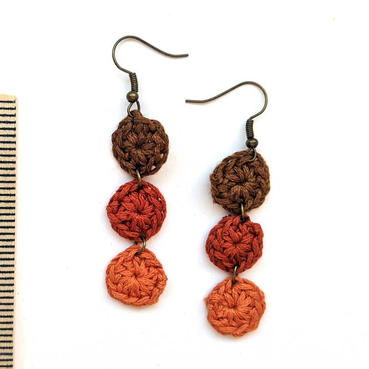 Brincos pendentes de crochê artesanais por atacado de Royaboya Handmade