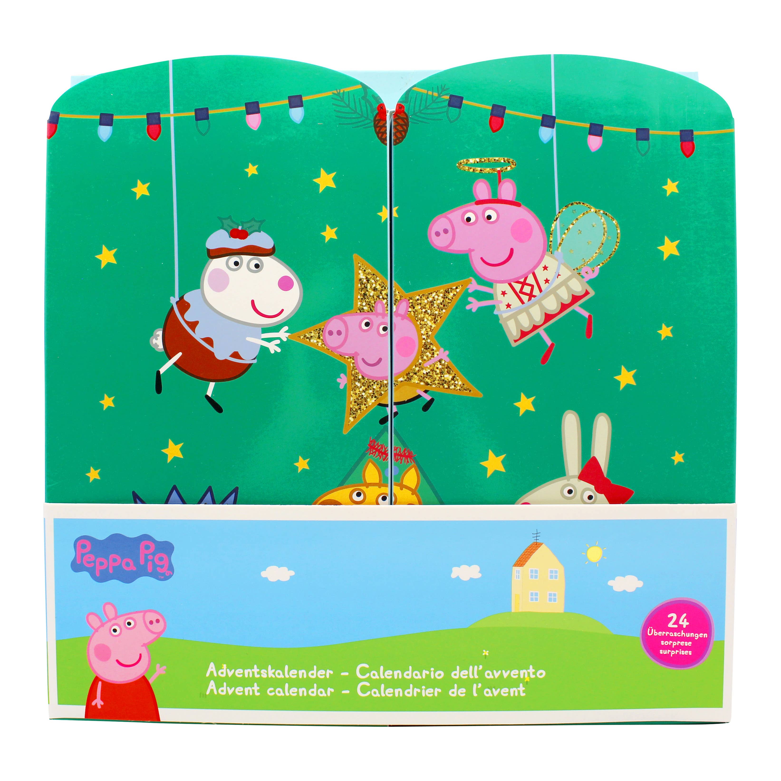 Joy Toy - Vente Calendriers de l'avent - Calendrier de l'Avent Peppa Pig avec bijoux et accessoires pour cheveux7