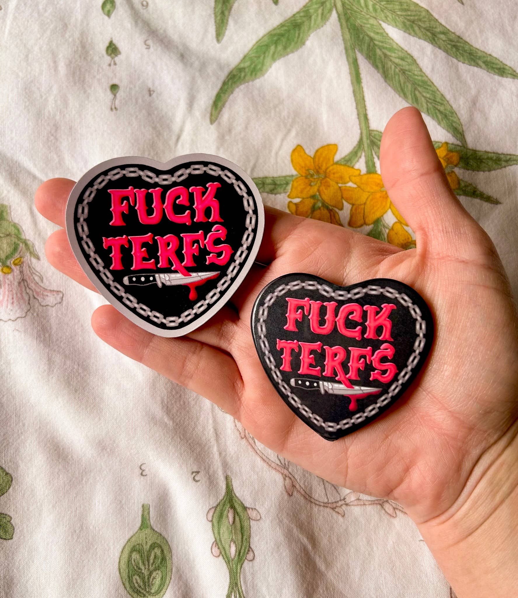 Hollandaize Art - Wholesale Sticker - Fuck TERFs Trans Pride Sticker // LGBTQ+ Transgender Pride3