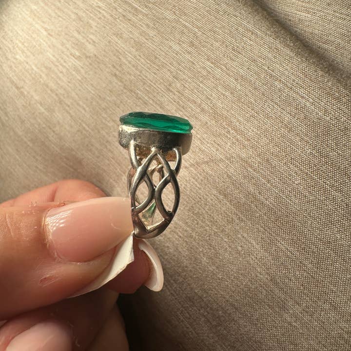 Celestial Avenue - Wholesale Cocktail/Statement Ring - Sterling Silver Moldavite Ring4