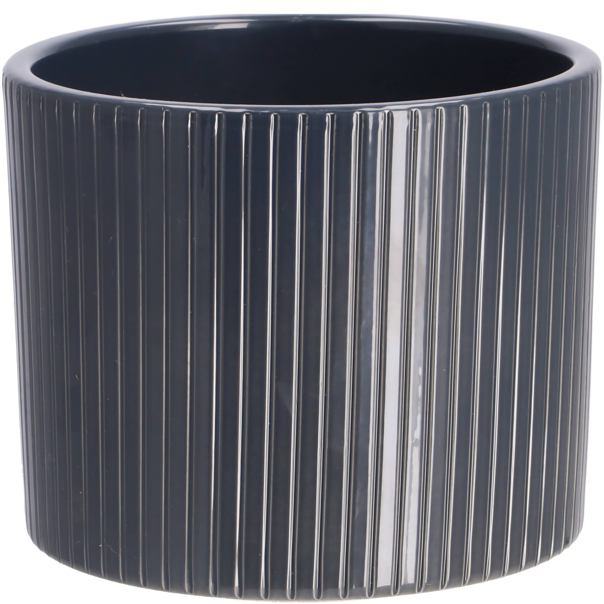 Vosteen - Vendita all'ingrosso Vasi per piante - Vaso in ceramica Rips, D13,5cm, H12cm, Interno D12cm, P#1270