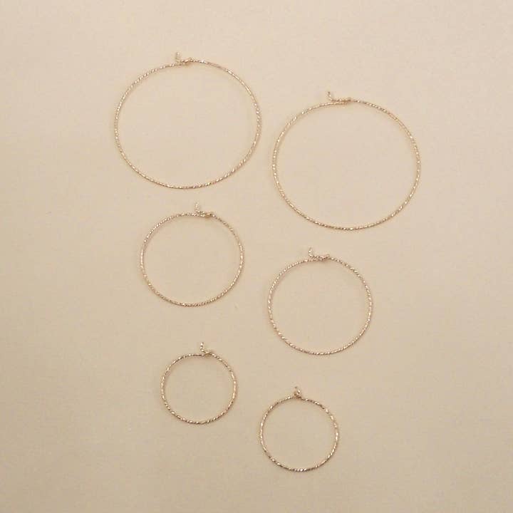 May Martin - Wholesale Hoop Earrings - Large Sparkle Hoops