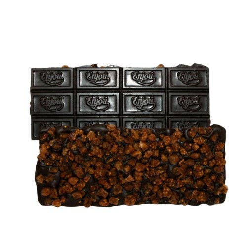 Barre de figues à haute teneur en cacao pour la vente par Enjou Chocolat