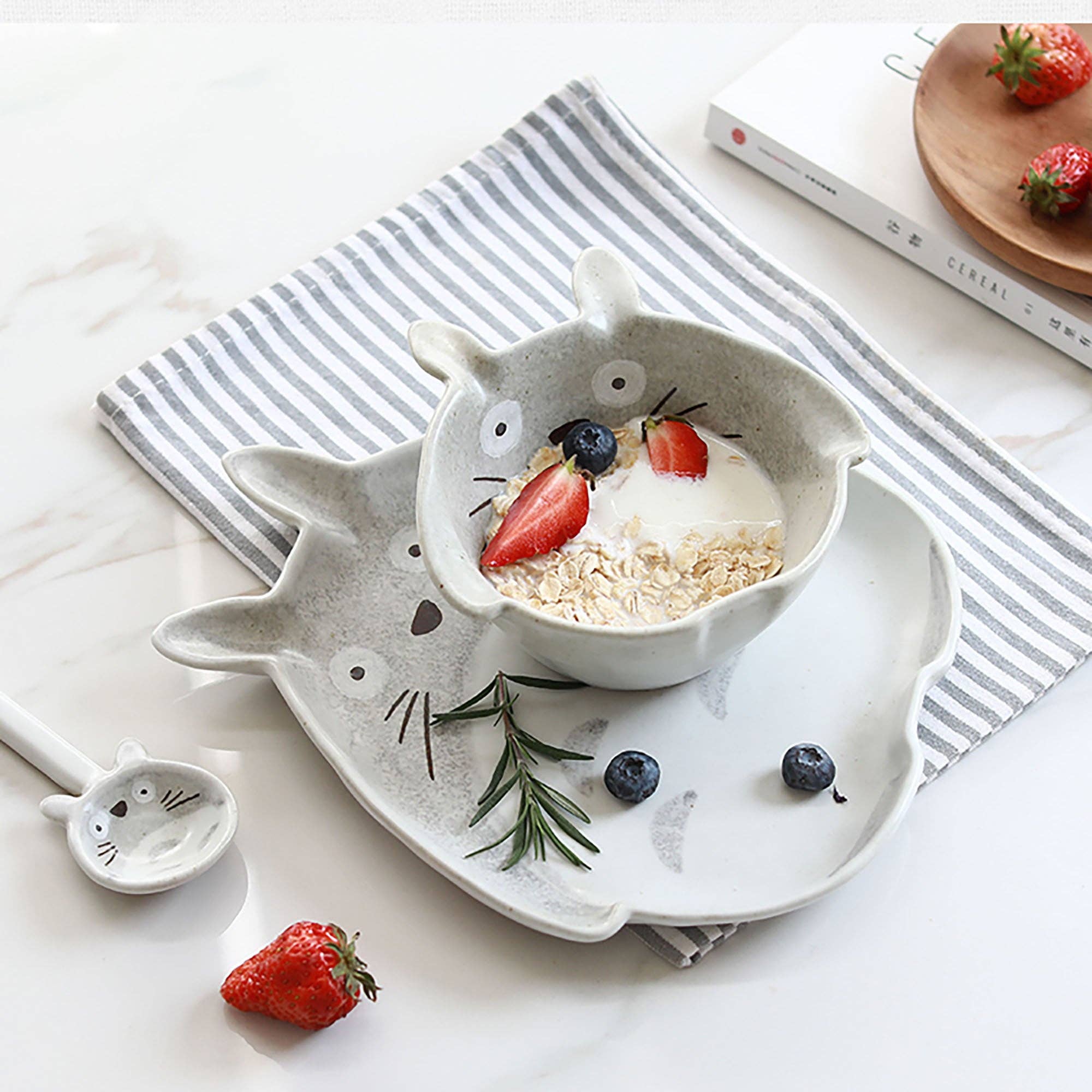 MinoCraft - Vente Service à vaisselle - Vaisselle avec mignon forme japonaise6