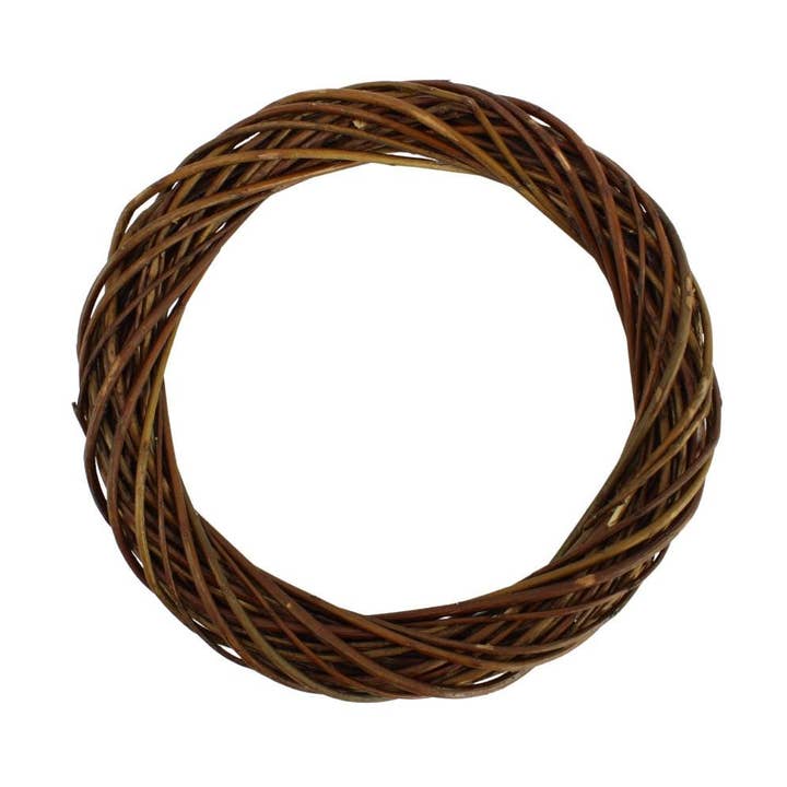 Gadsby – wholesale Wreath – 30cm Natural Willow Wreath – Rustic Round Decorative Base0