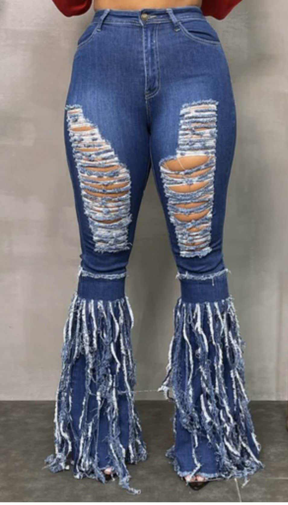 JBLA FASHION - Wholesale Jeans - Women's - DISTREESED BELL BOTTOM JEANS3