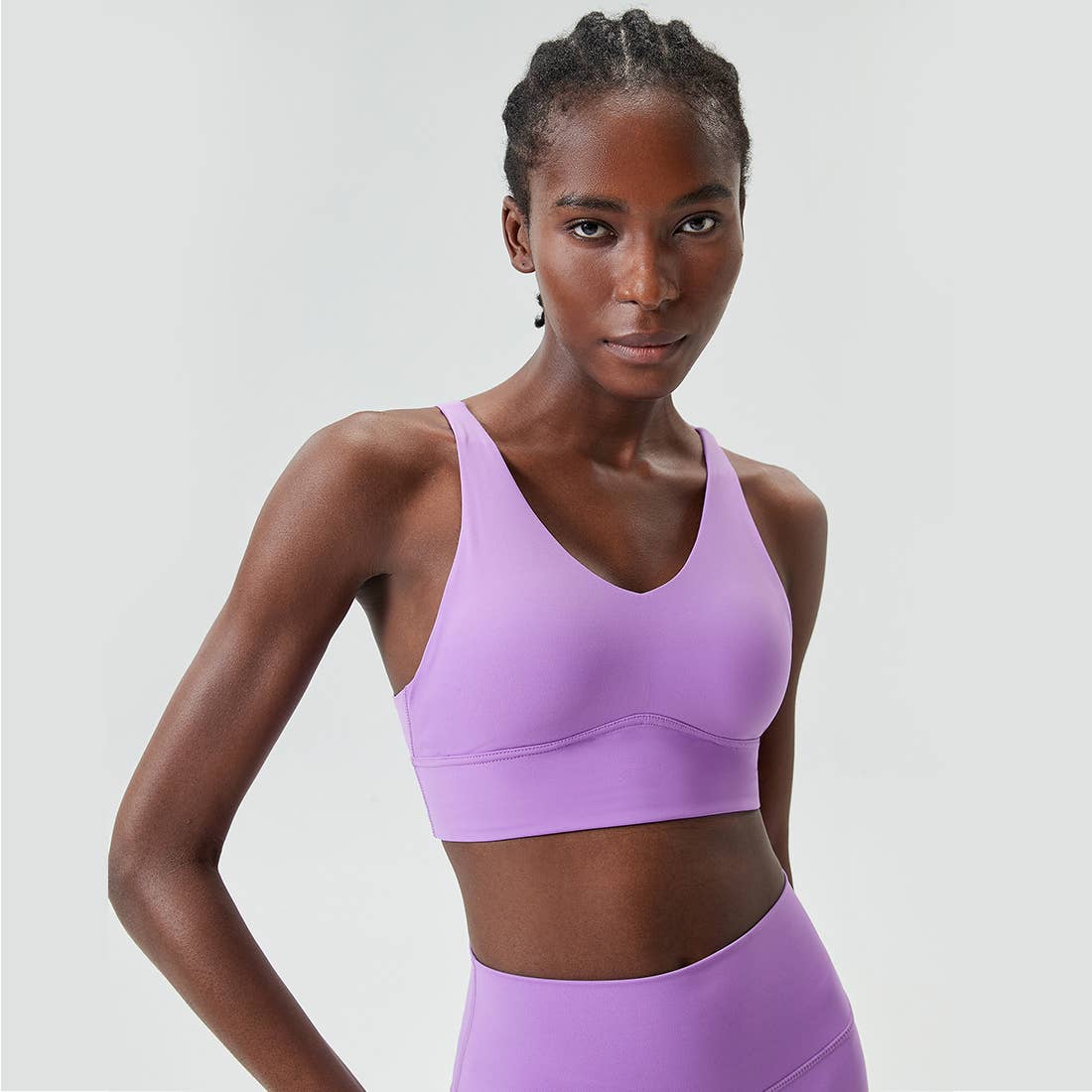 Sodalemon - Wholesale Sports Bra - Women's - Cross Back High Support Yoga Top Fitness Sport Bra11