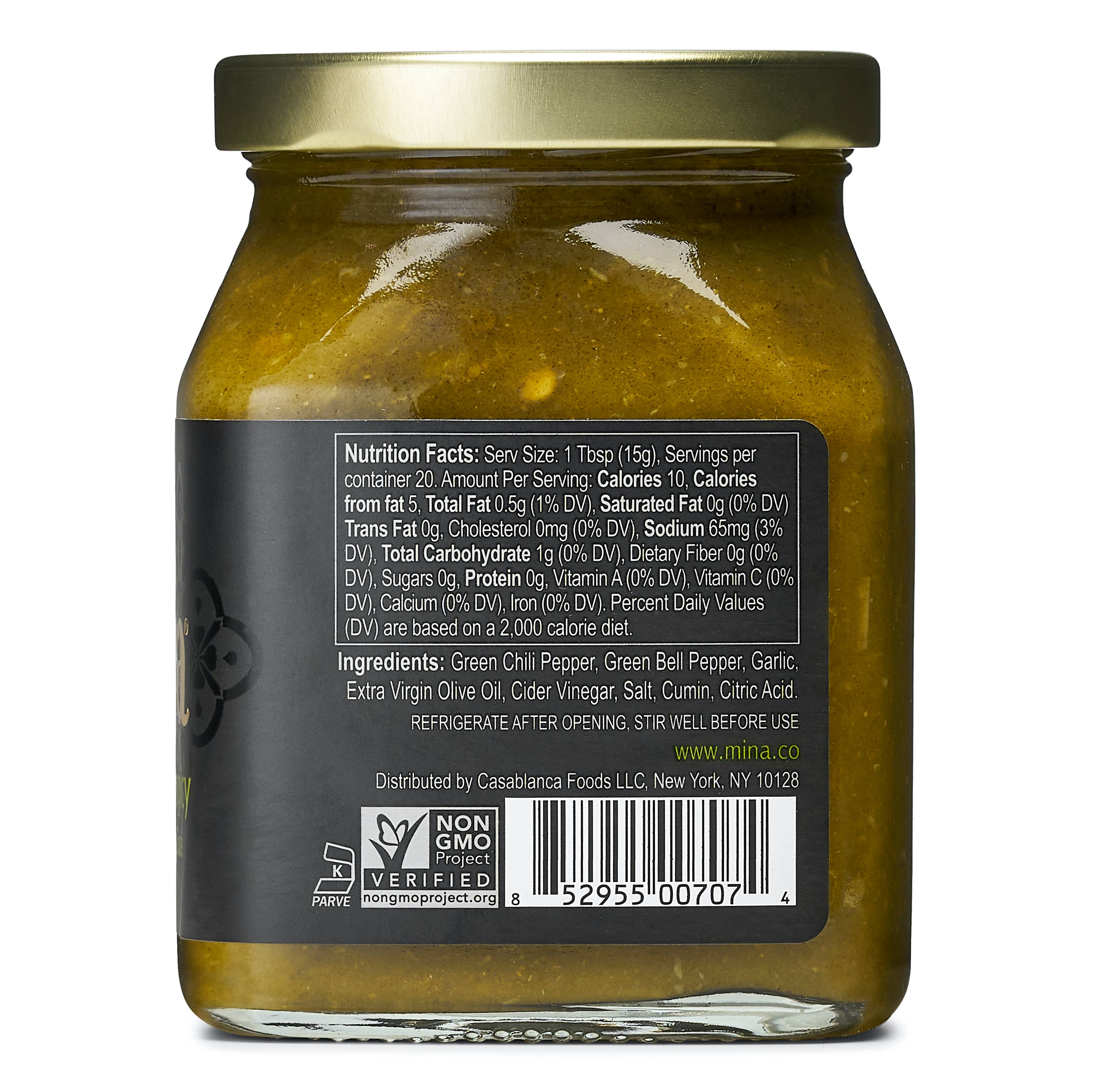 Mina - Wholesale Hot Sauce - 10 oz Harissa Green1