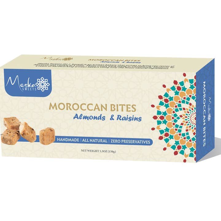 Moroccan Bites - Almond & Raisins for wholesale by Meska Sweets