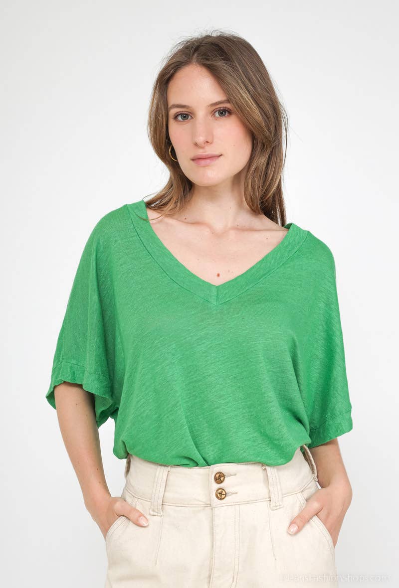 NOELINE - Wholesale T-Shirt - Women's - 12599 linen top5