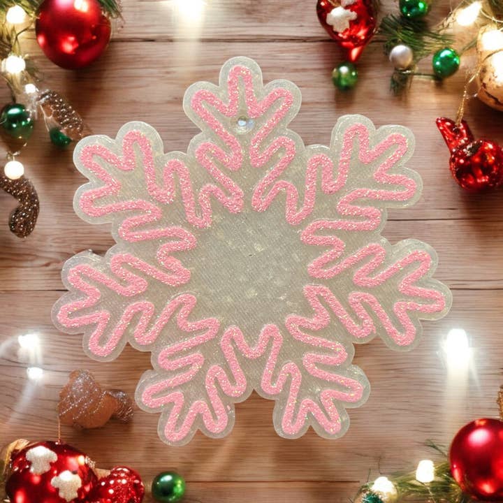 Bug and Bean Freshies - Wholesale Car Freshener - Women's - Pink Snowflake Freshie