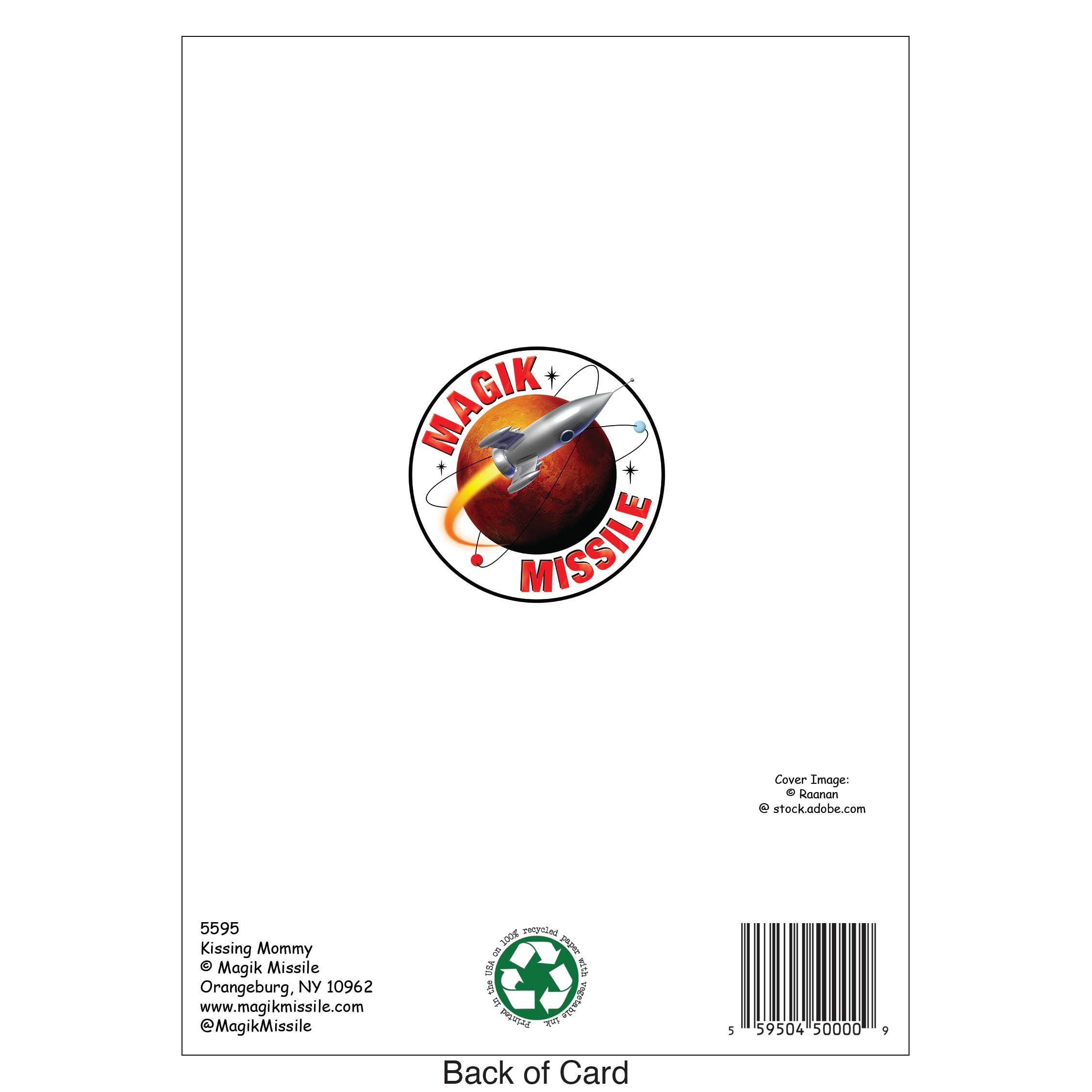 Magik Missile - Wholesale Christmas Card - "Kissing Mommy" - Christmas Card1