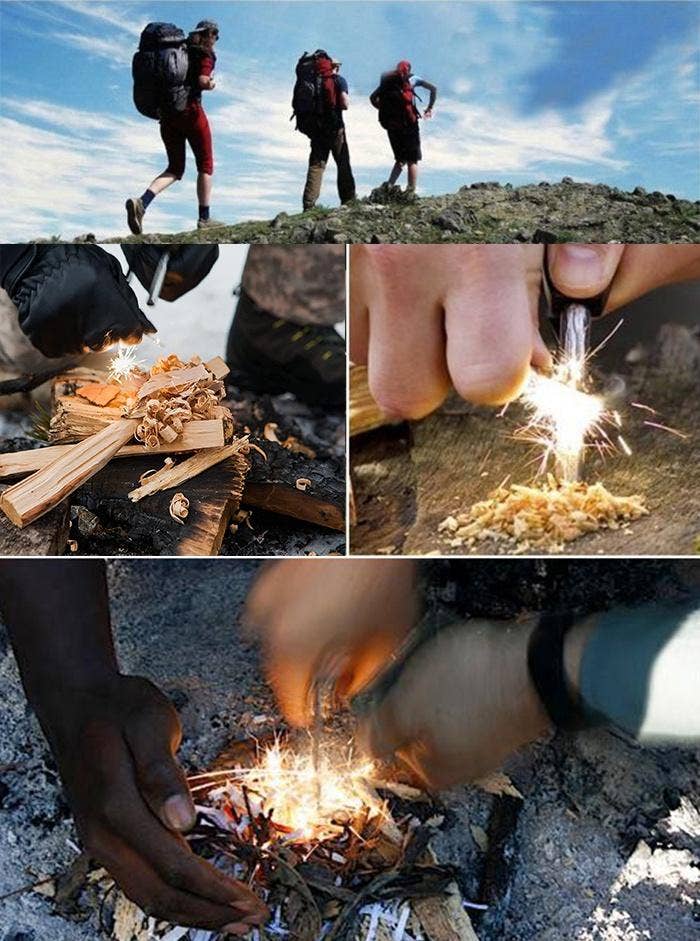 VIGOR - Vendita all'ingrosso Strumento multifunzione - Set da 10 punte multifunzione per sopravvivenza con trapano a mano Scotch Eye in acciaio per bushcraft7