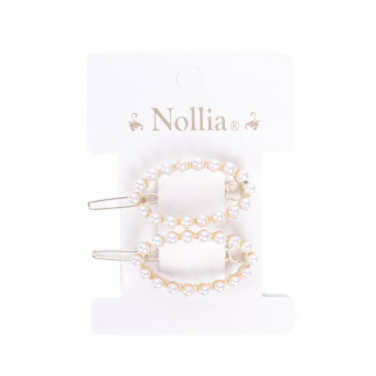 Selini New York - Vente Pince à cheveux – femme - Ensemble de 6 pinces à cheveux ovales en perles pin-2HCP10002