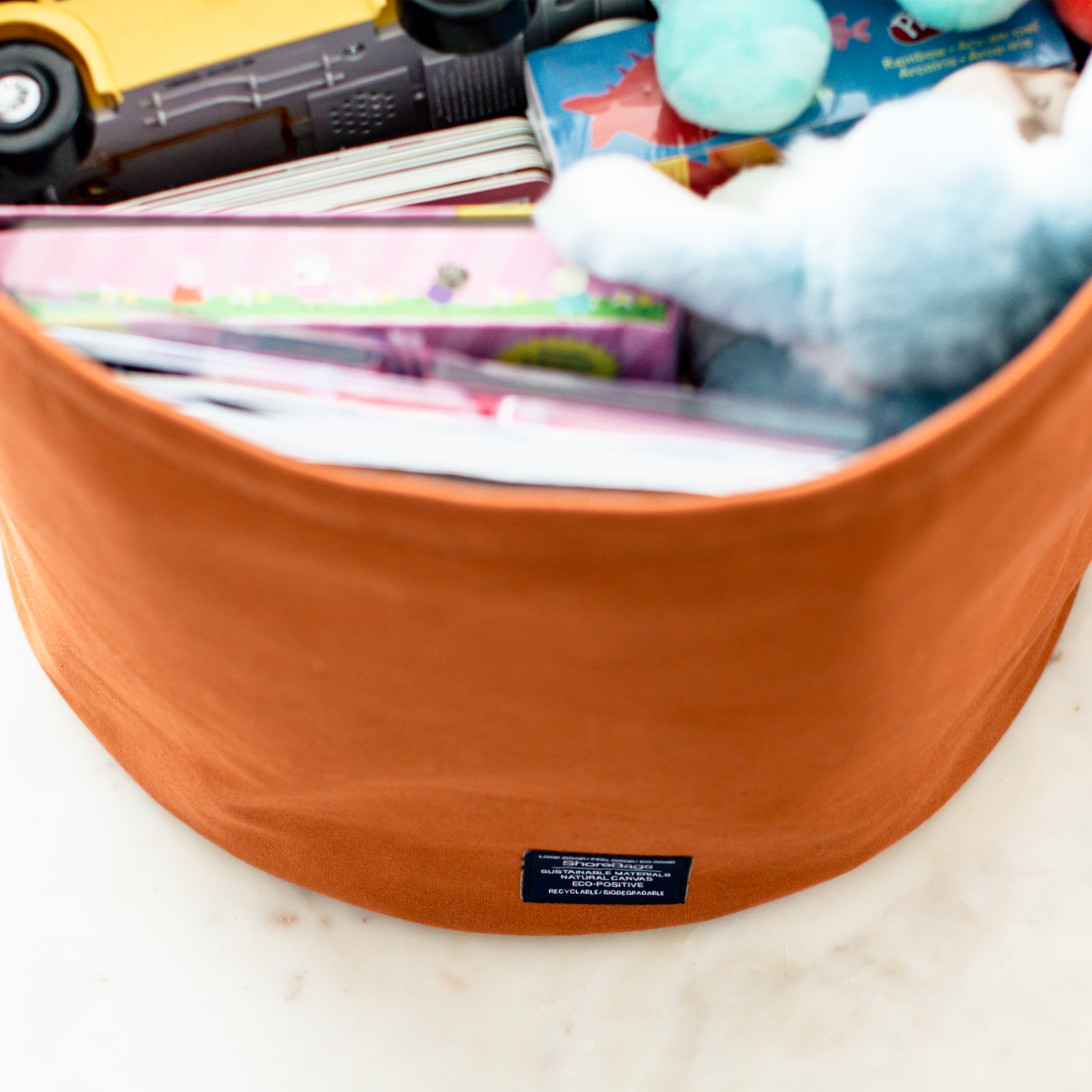 ShoreBags - Wholesale Storage Bin - Canvas Storage Bucket Large1