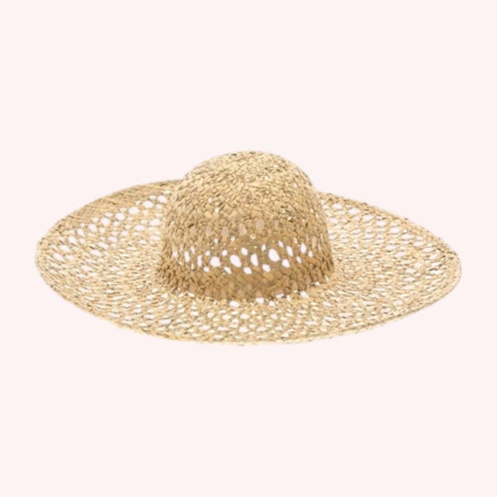 Natural Open Weave Seagrass Straw Hat – Handwoven for wholesale on Faire6